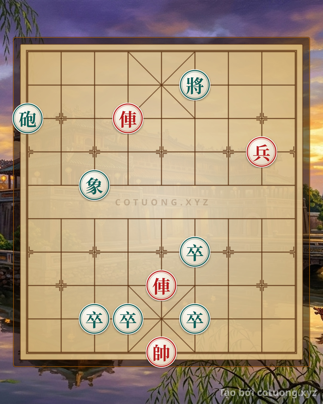 Challenge: Xiangqi Position: Red Rook Threatens, Black Cannon Counters - Tactical Checkmate in Position 1/10 - Can you solve it?