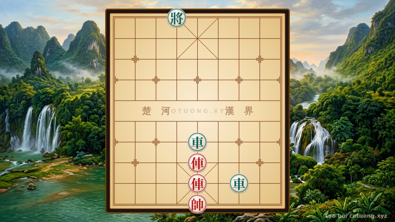 Thế cờ: The Classic 'Chariot Checkmate' Trap: How Red Exploits the 1 Chariot vs. 2 Chariots Formation — Cờ Tướng Online