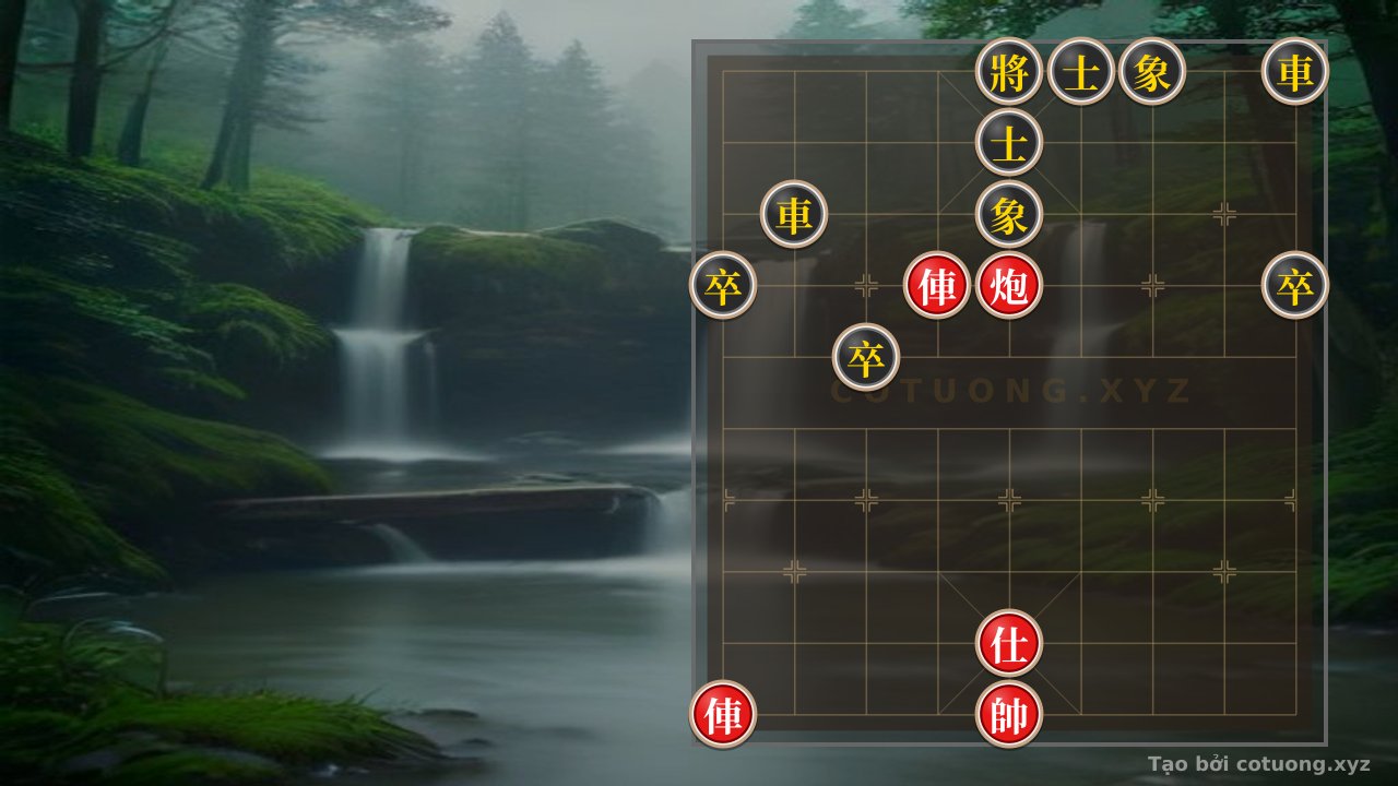 Thế cờ: Red's Attack on Black's Rook on File 2: Counterattack Strategy from Red's Cannon on File 5 — Cờ Tướng Online