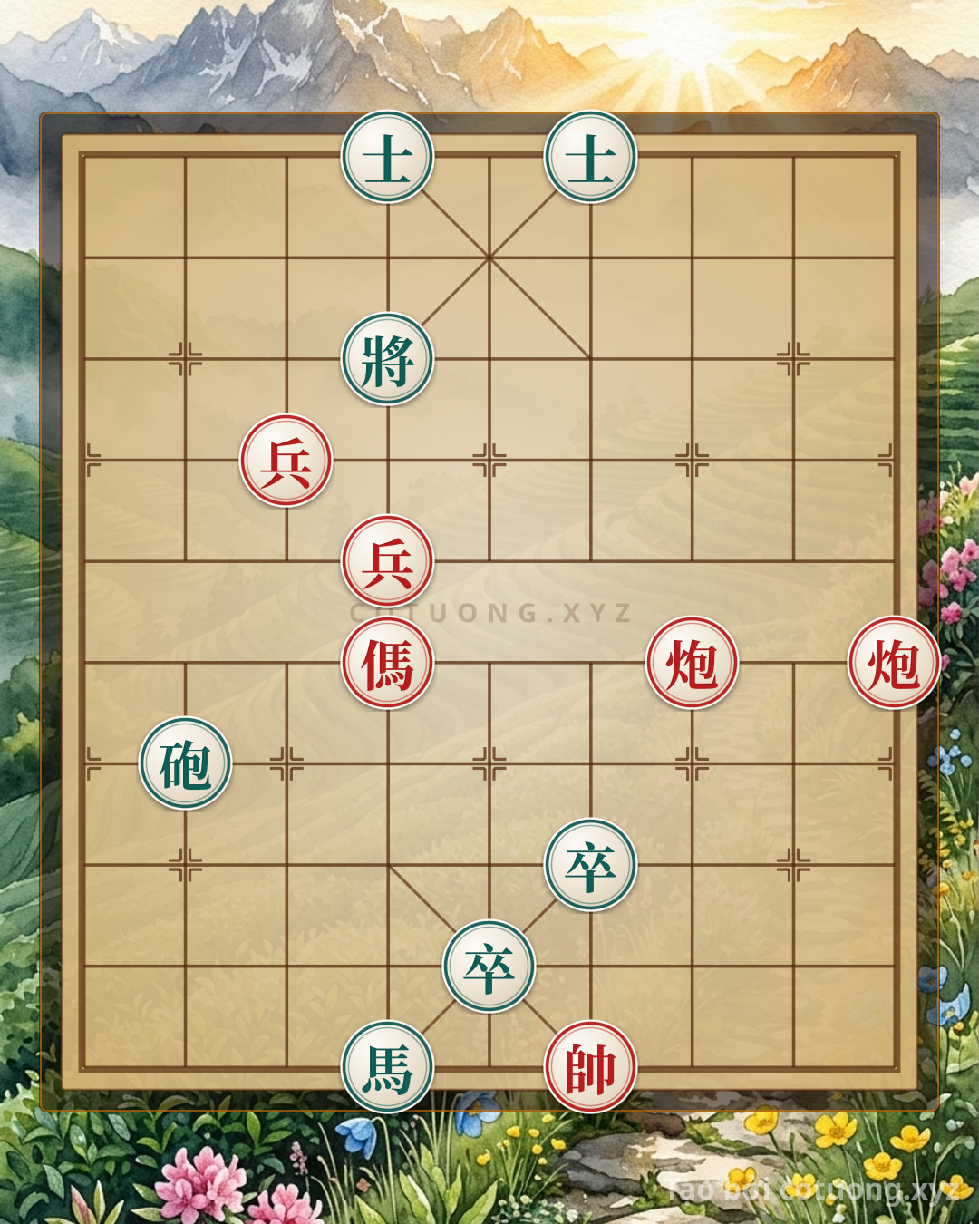 Challenge: Red General: Breaking the Black Advisor - Beginner's Guide to Mastering the Opening - Can you solve it?