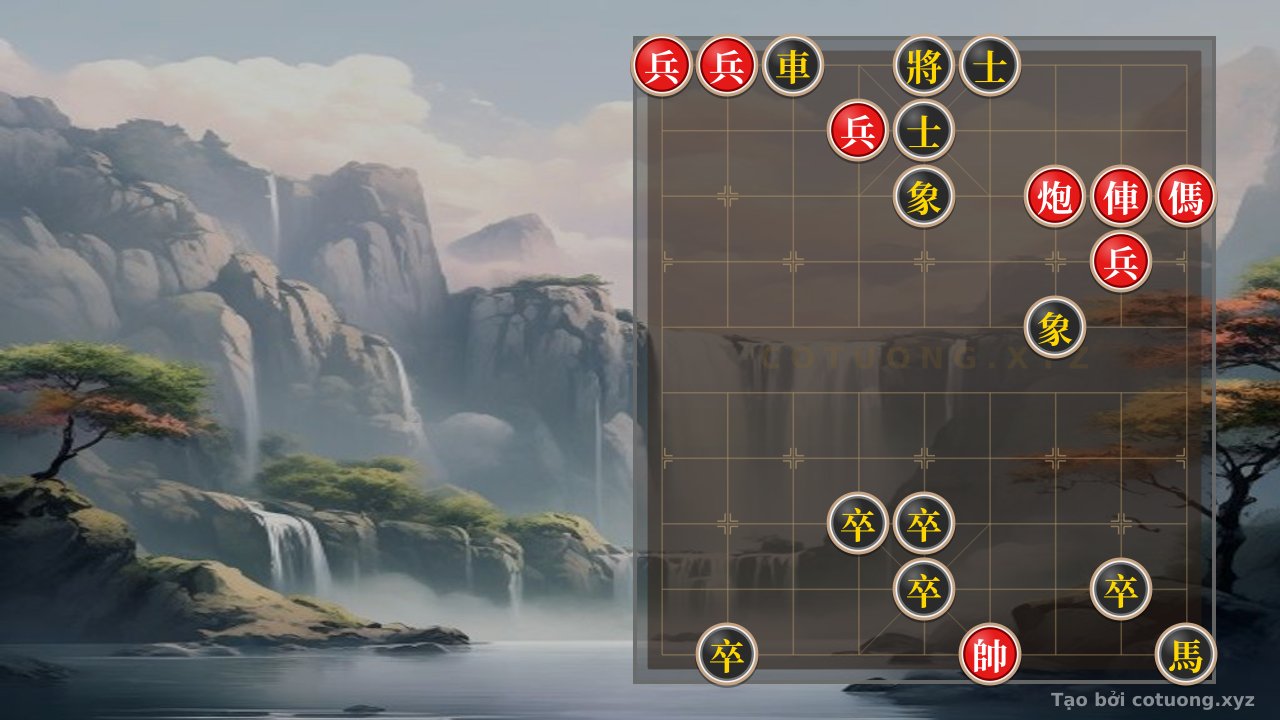 Thế cờ: Red-Black Chessboard: 