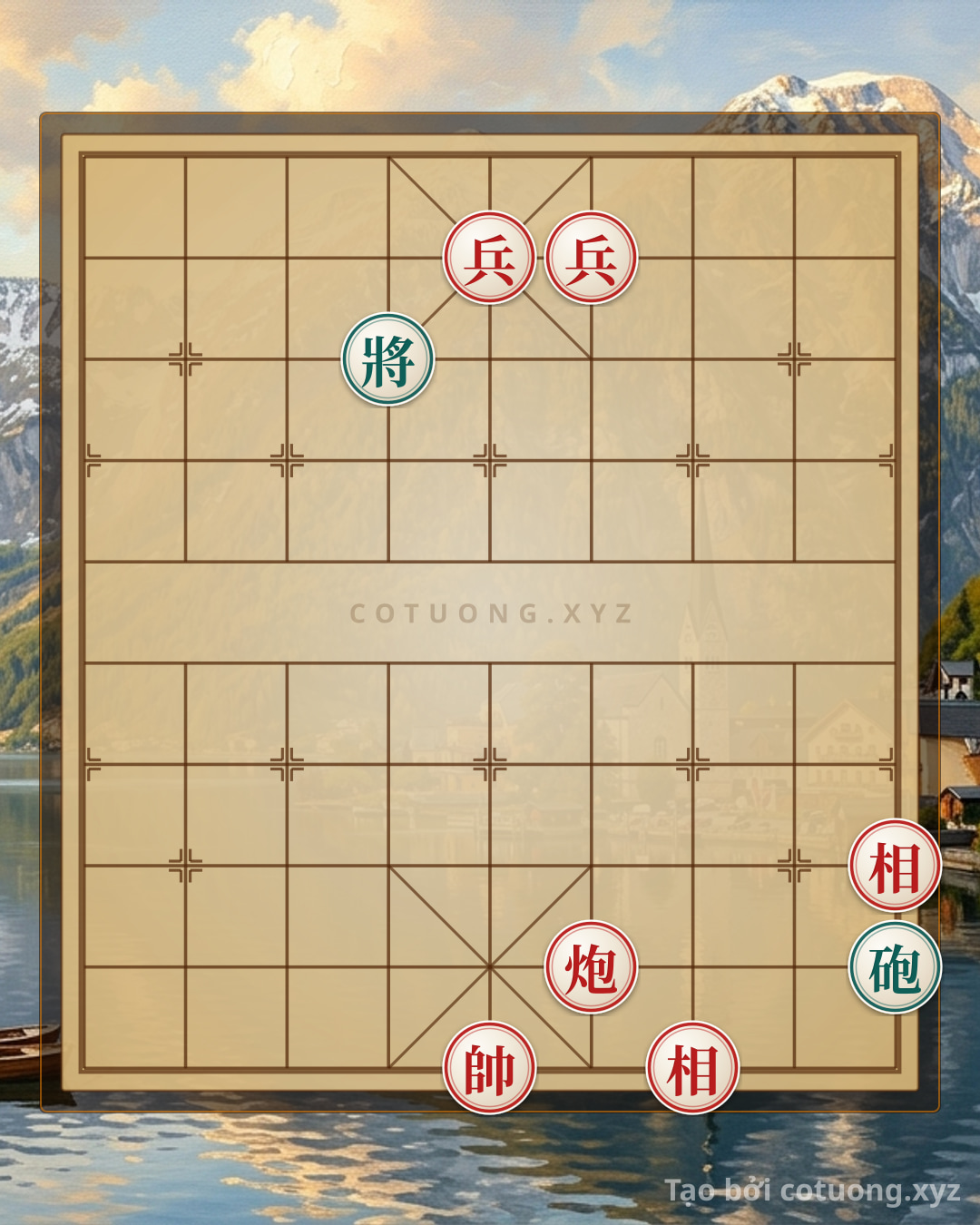 Challenge: The Secret of the Red-Black Chessboard: The Cannon's Straight Attack and the Pawn's 9th File - Can you solve it?