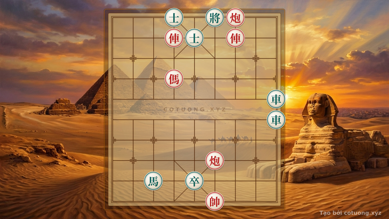 Thế cờ: Xiangqi: Red's Strategic Victory Over Black in 5 Moves - Checkmate Secrets — Cờ Tướng Online