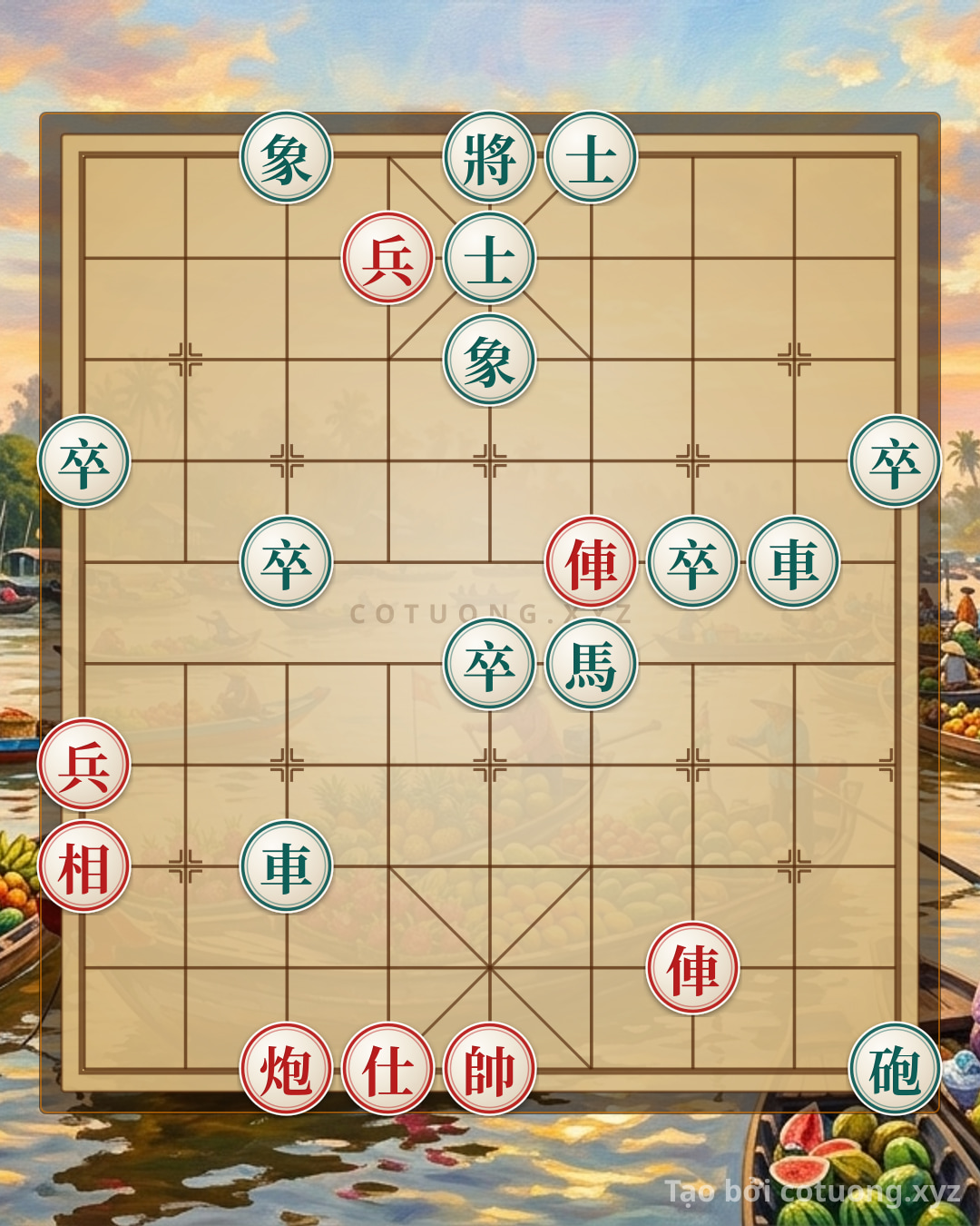 Challenge: The Ultimate Checkmate Trick: Defeat 2 Rooks, 2 Cannons, and 5 Pawns in Just 7 Moves - Can you solve it?