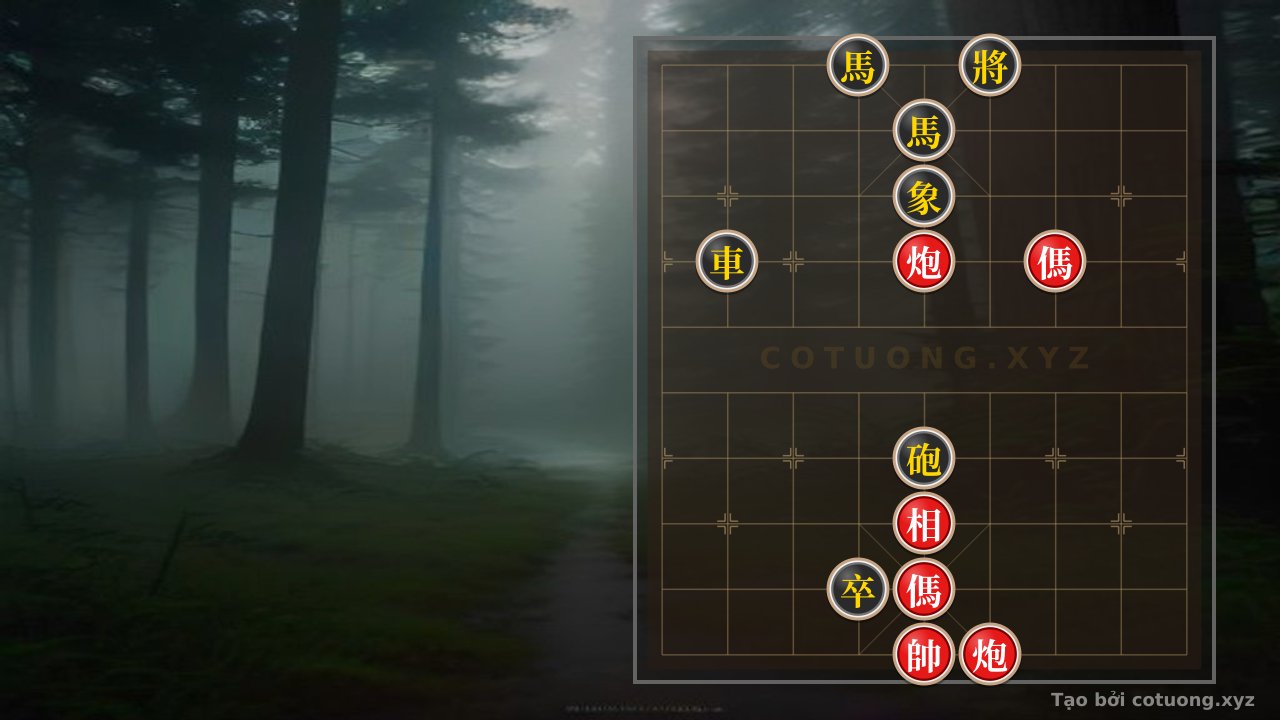 Thế cờ: Defensive Counterattack Strategy in the 'Empty Cannons and Double Horses' Formation - The Black's Secret — Cờ Tướng Online