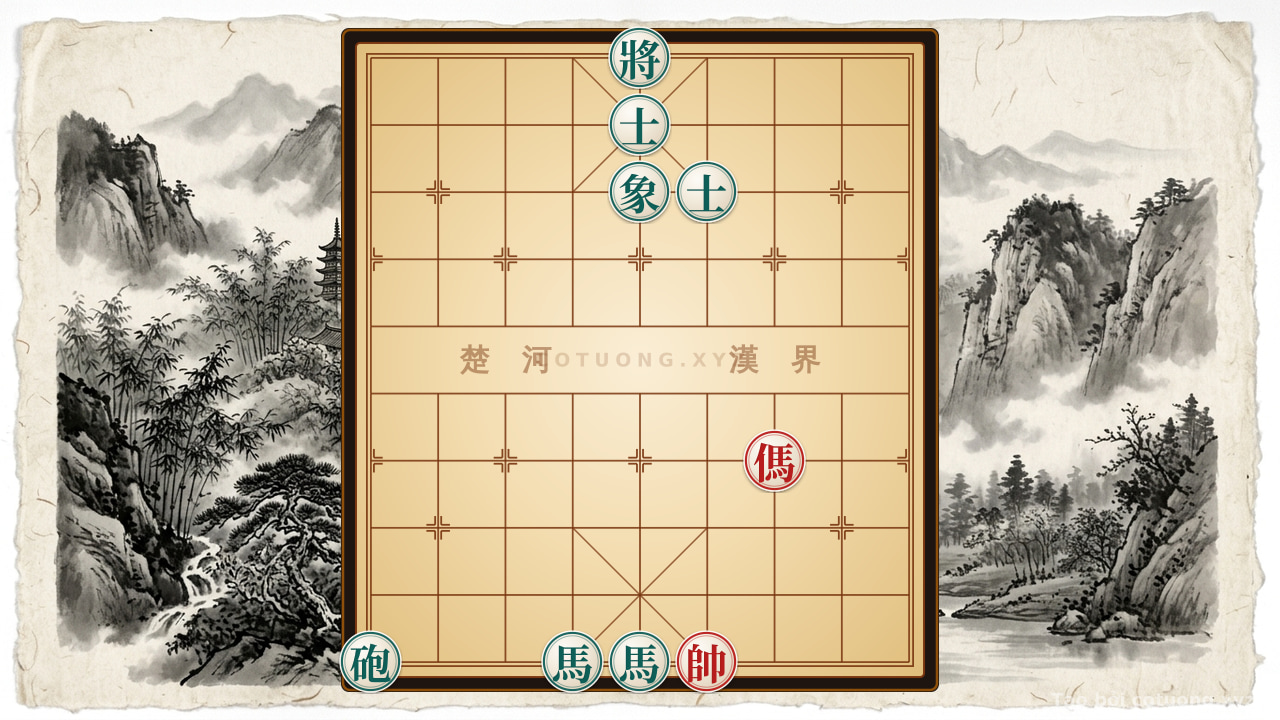 Thế cờ: The Art of Xiangqi: Red Horse's Lone Victory Over Black's 2 Horses, 2 Advisors, and 2 Elephants - The Secret Strategy to Defeat Black in 3 Moves — Cờ Tướng Online