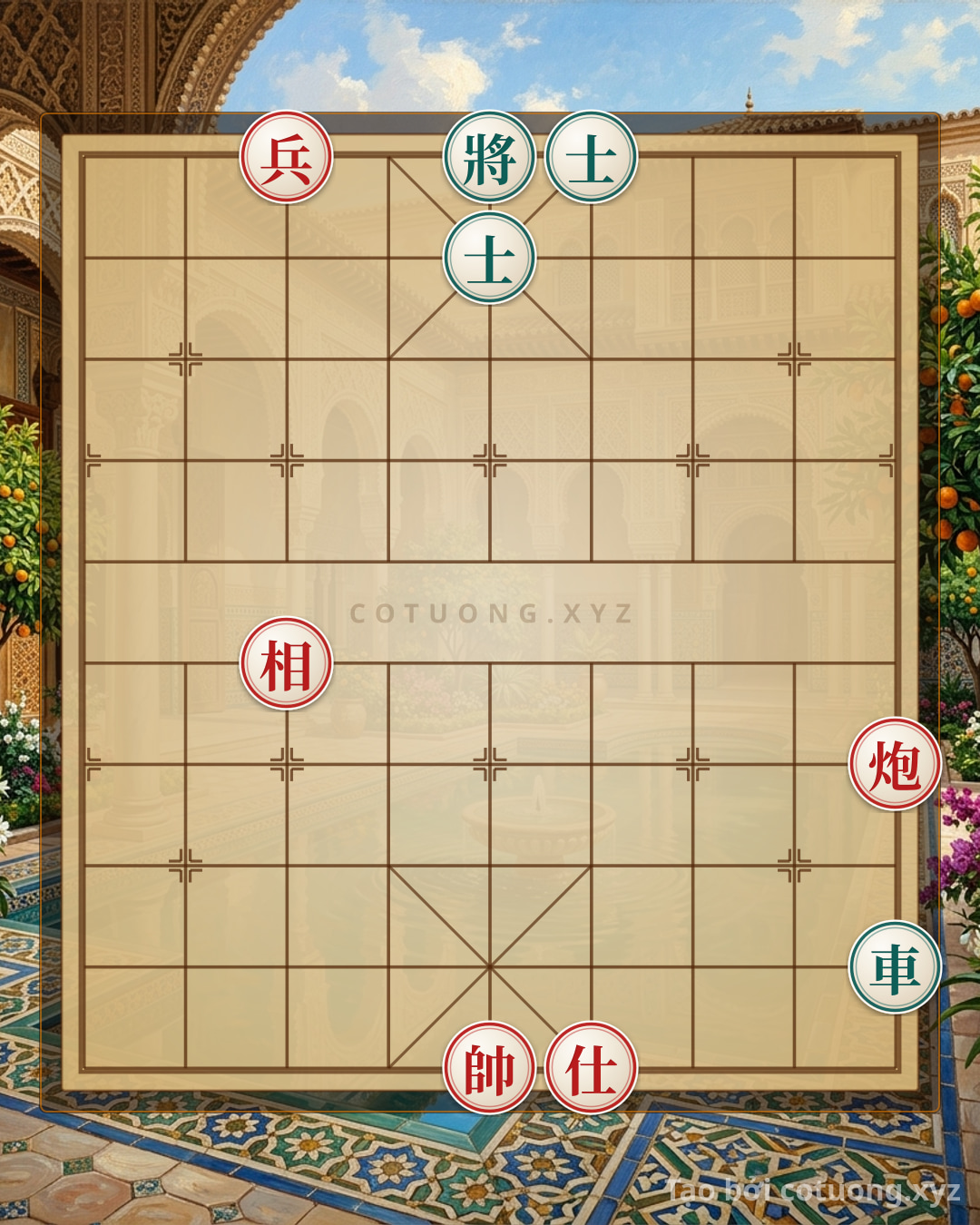 Challenge: Red General: Defensive Tactics Against the Black Chariot Alone on File 9 - Can you solve it?
