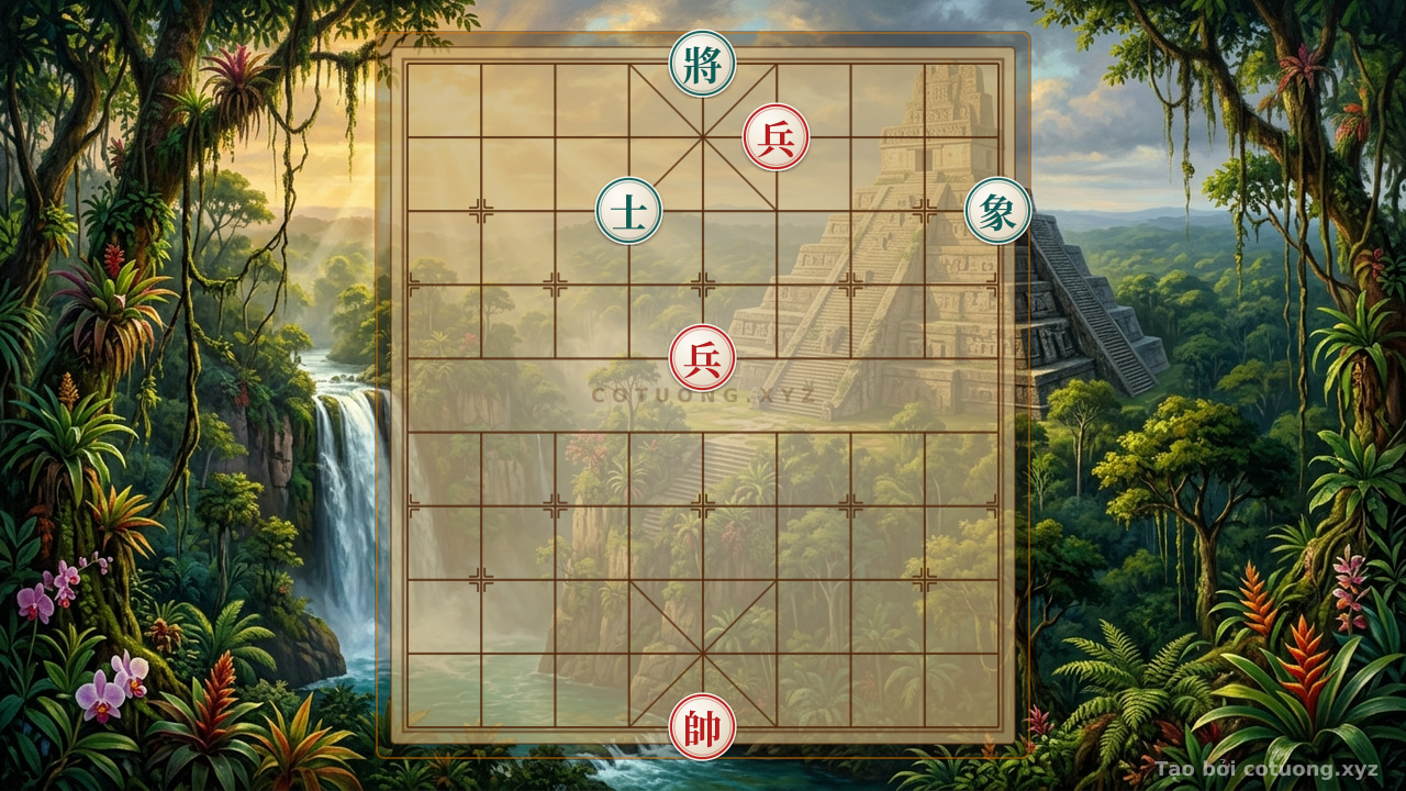 Thế cờ: Xiangqi (Chinese Chess): How to Defeat the Black Advisor-Elephant with 2 Red Pawns — Cờ Tướng Online