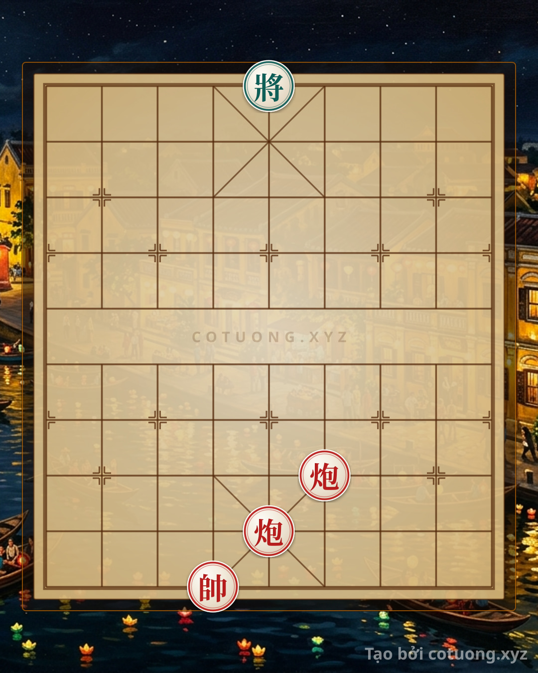 Challenge: Red General Chess: Strategy for the Killing Move Cannon Trap - Xiangqi Academy - Can you solve it?