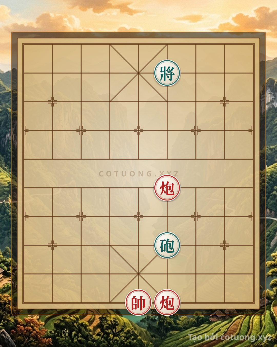 Challenge: Red Cannon's Victory: The Secret to Overpowering the Black General's Position - Can you solve it?