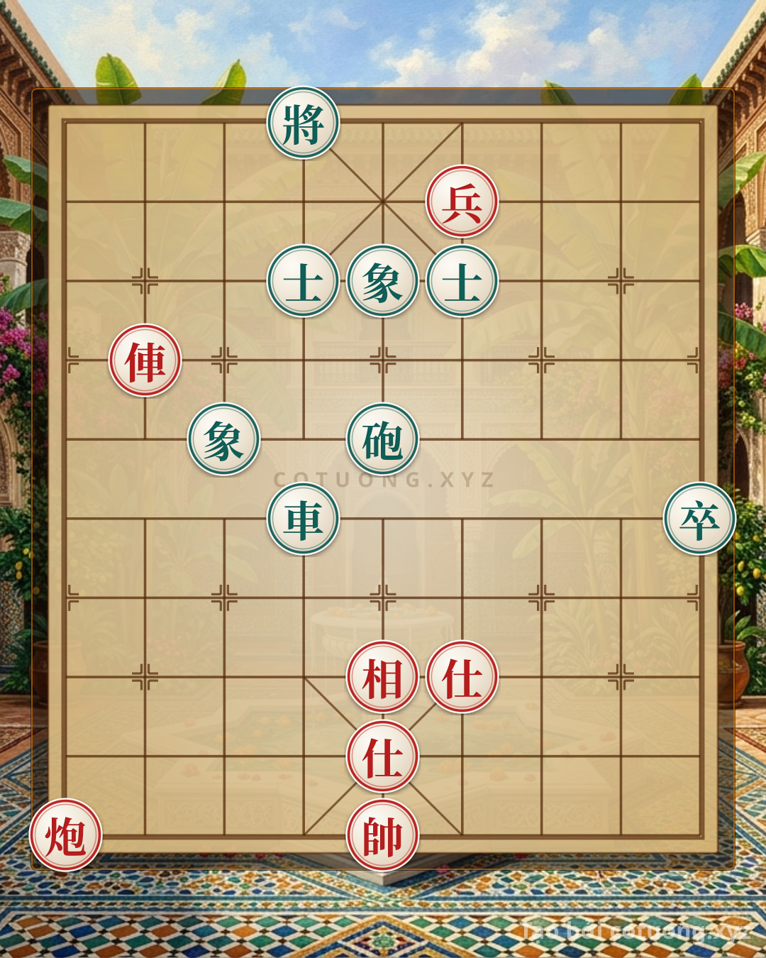 Challenge: The 'Red Cannon Shoots the Red Advisor' Strategy - The Grandmaster'sDefense Against Sudden Attacks - Can you solve it?