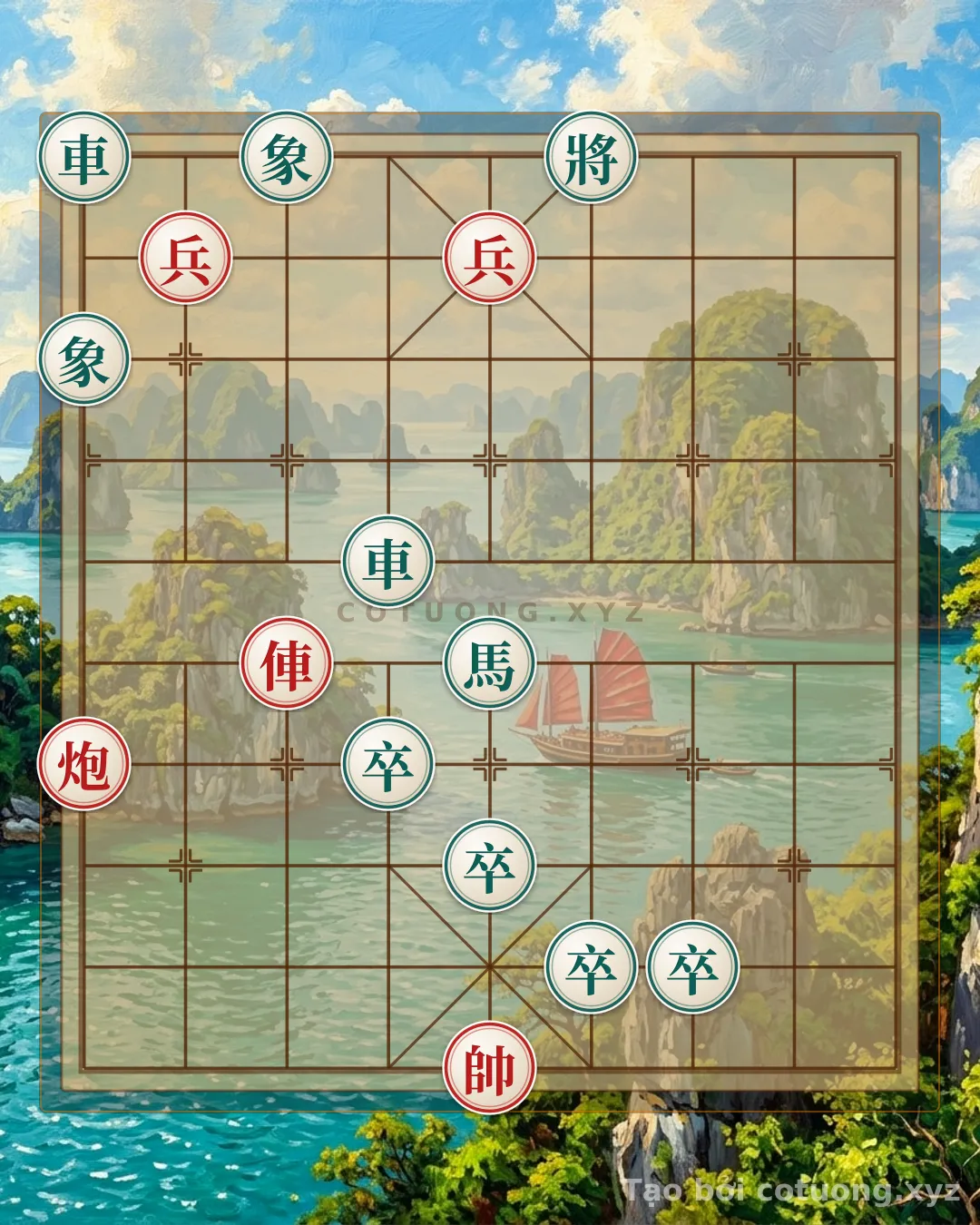 Challenge: Xiangqi Formation: Mastering Defense with Black Rook and Black Bishop - Can you solve it?