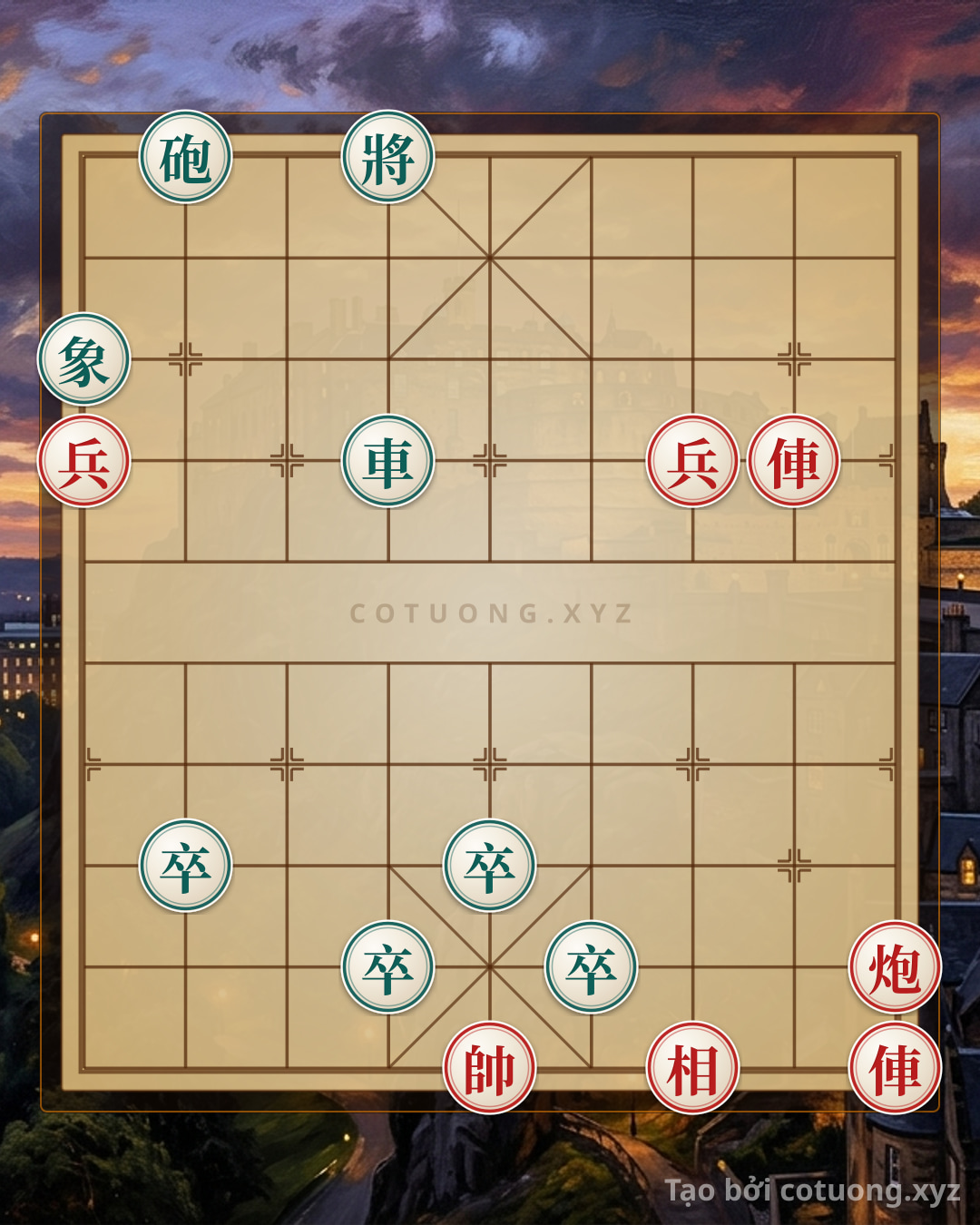 Challenge: Red Cannon Opening 1: Parallel Chariot Counterattack Strategy to the Last Rank - Can you solve it?