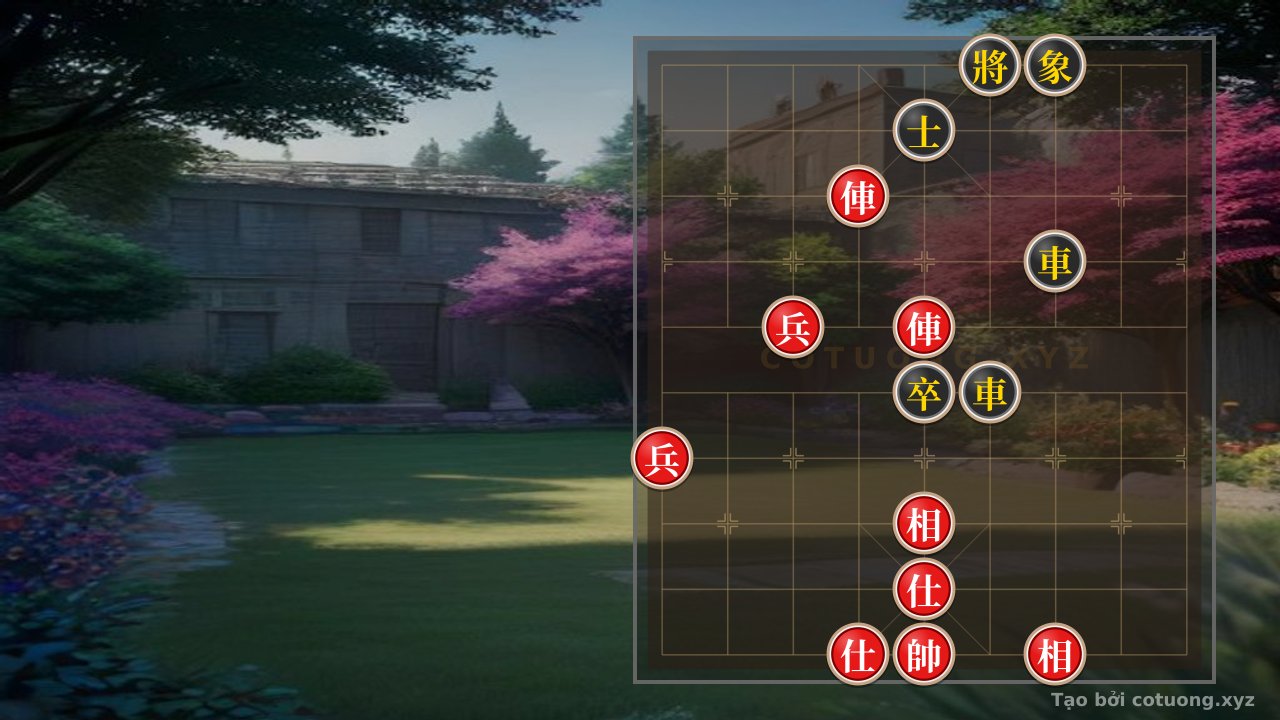 Thế cờ: Xiangqi: Tactical Checkmate from the Rook vs. Rook Opening - Red's Quick Checkmate — Cờ Tướng Online