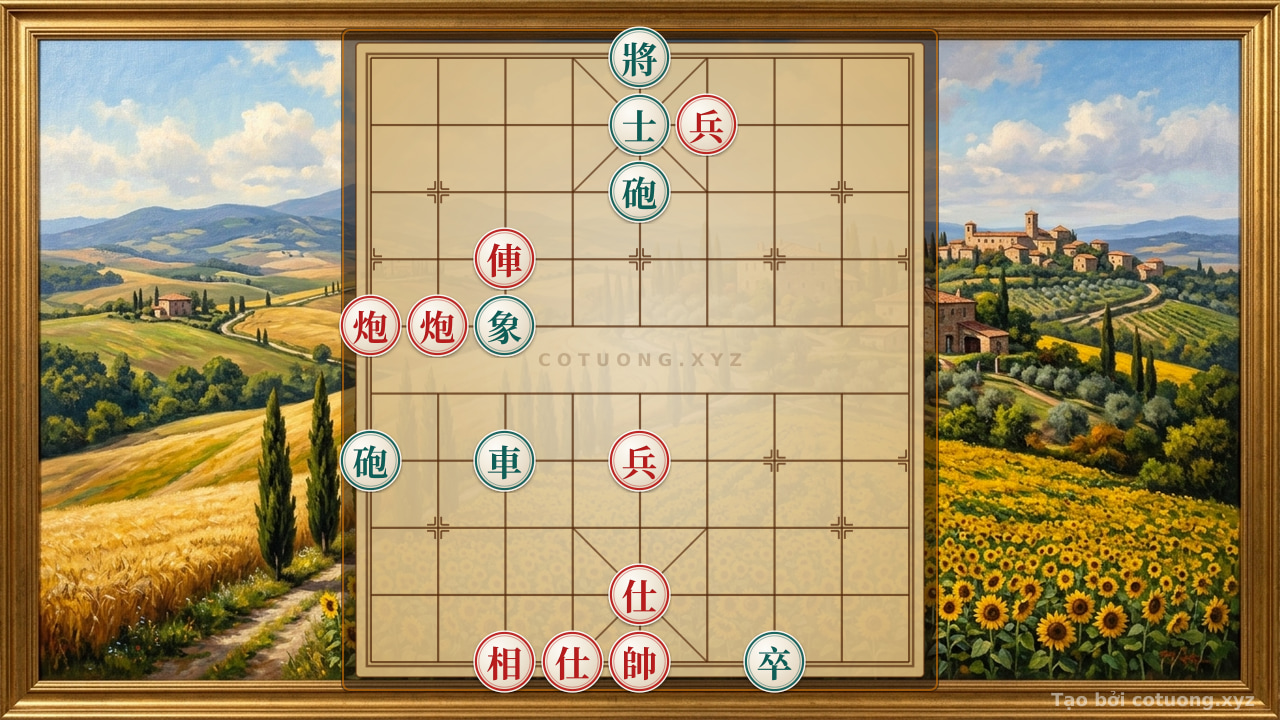 Thế cờ: Red General Chess: Defensive Tactics Against Disrupted Positions — Cờ Tướng Online