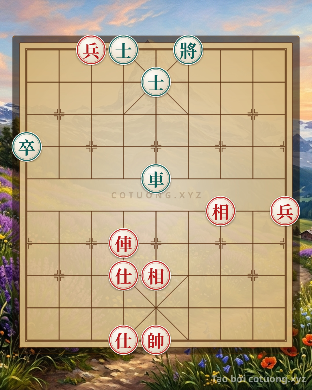 Challenge: Xiangqi: Red Chariot Rushes Straight, Black Advisor Trapped - A Terrifying Checkmate Position - Can you solve it?