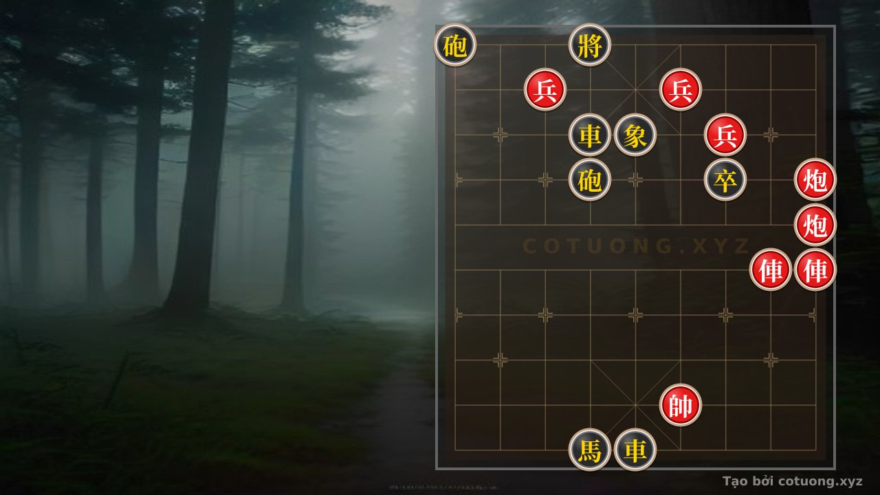 Thế cờ: Red Cannon 'Trap' Black Chariot: Assassin's Strategy in the 45c6 Position — Cờ Tướng Online