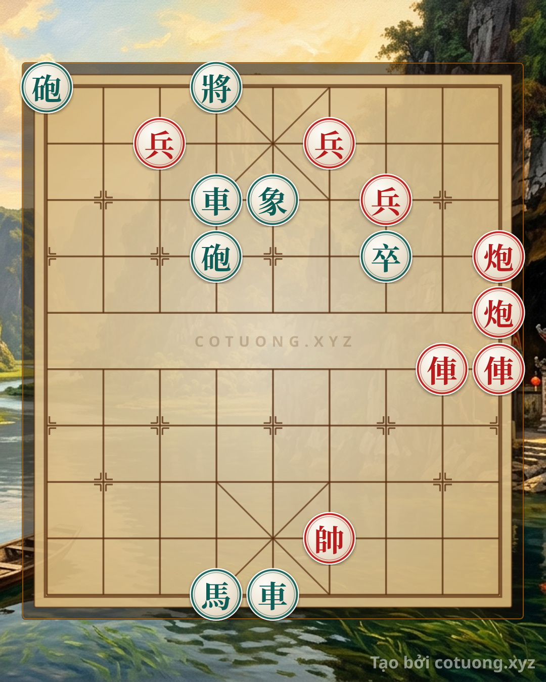 Challenge: Red Cannon 'Trap' Black Chariot: Assassin's Strategy in the 45c6 Position - Can you solve it?