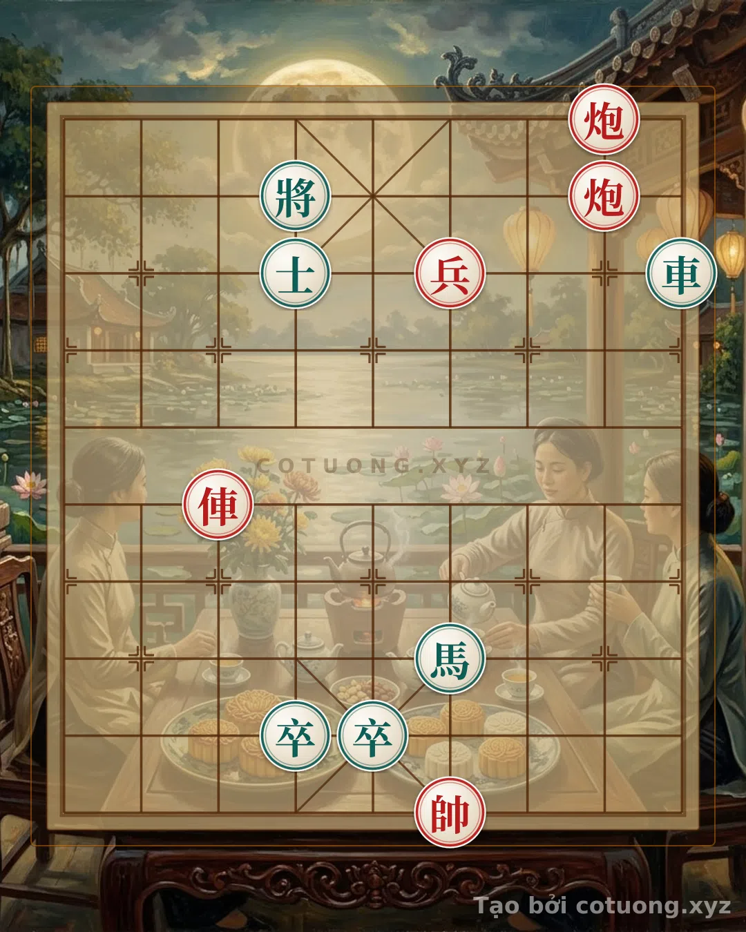 Thế cờ: The Secret of the Empty Cannon: Decisive Moves in a Tricky Position — Cờ Tướng Online