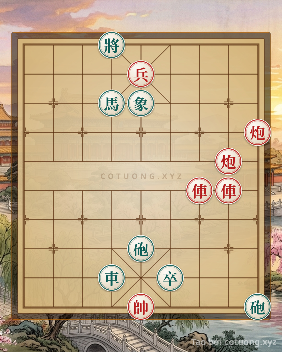 Challenge: Red Cannon 'Empty' Transformation: Psychological Tactics That Black Chariot Must Feel - Can you solve it?