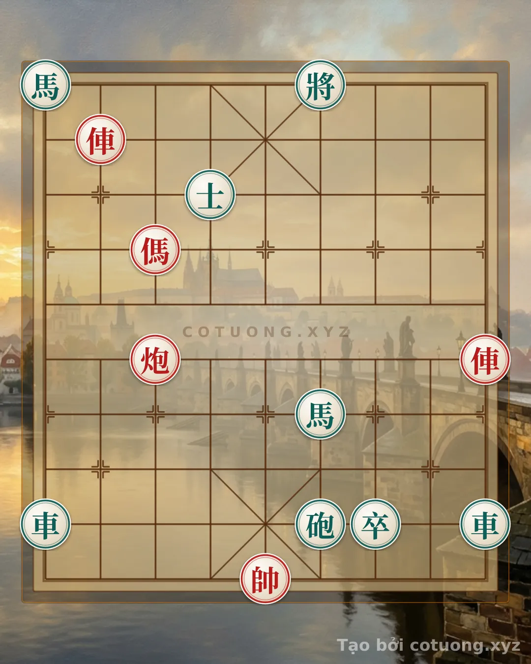 Challenge: Xiangqi Super Difficult: Red Chariot Pierces, Black Horse Surrounded - Double Horse Face-to-Face - Can you solve it?