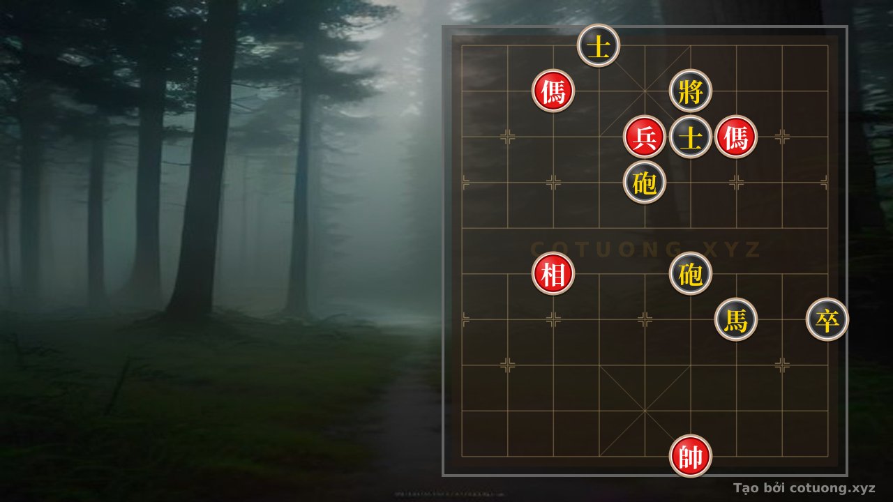 Thế cờ: Red Attacks the Black General: The Immortal Strategy in the Aggressive Chess Formation — Cờ Tướng Online