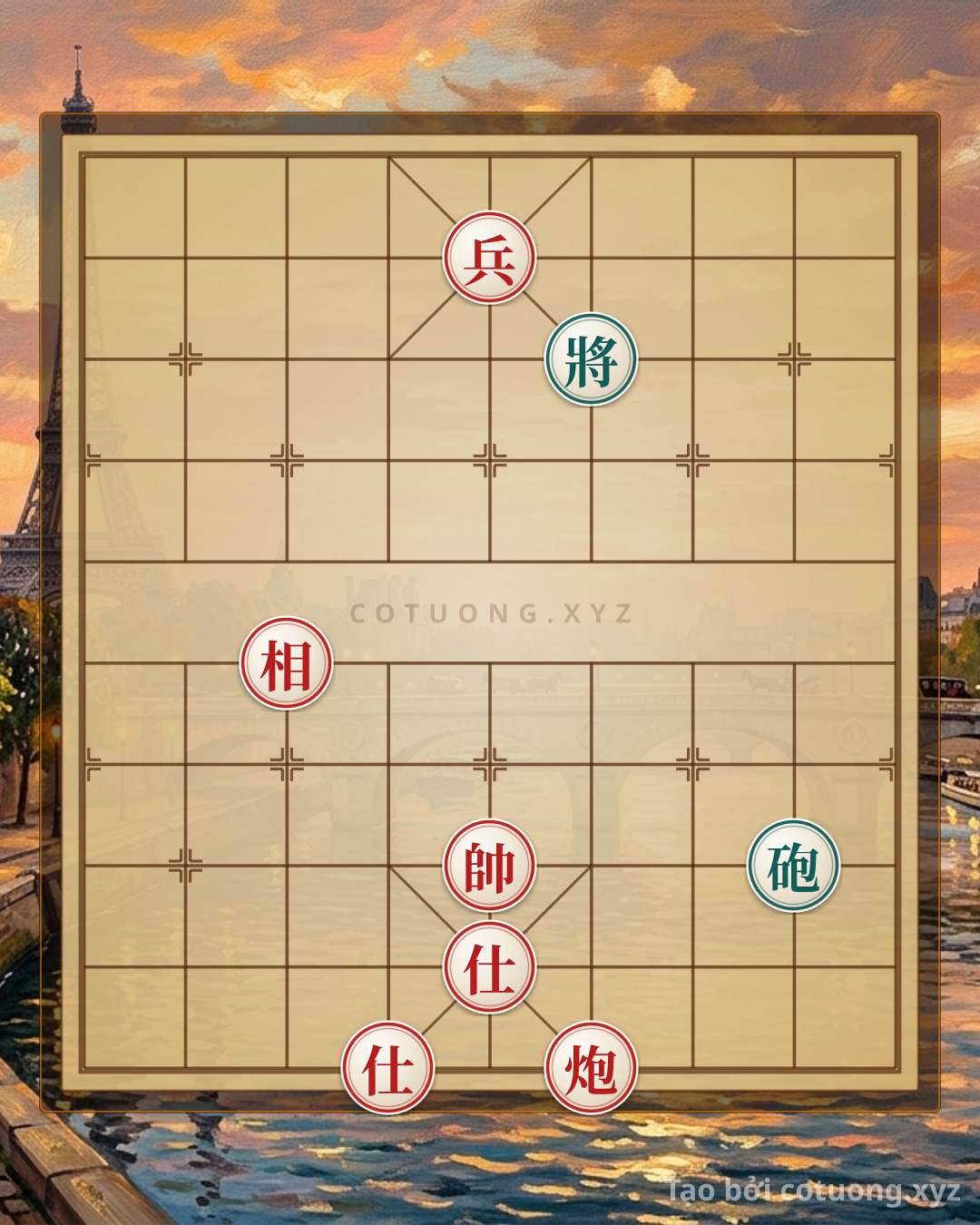 Challenge: Xiangqi: The Xichibi Formation - Red Cannon and Black Pawn in the Eye of the Storm - Can you solve it?