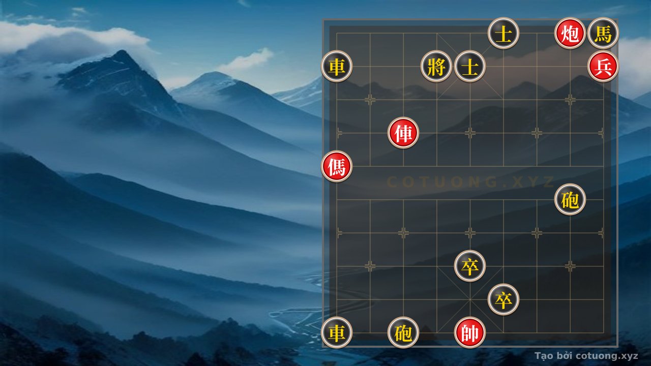 Thế cờ: Red General Chess: Checkmate Strategy from Rook at 7th File 7th Rank — Cờ Tướng Online