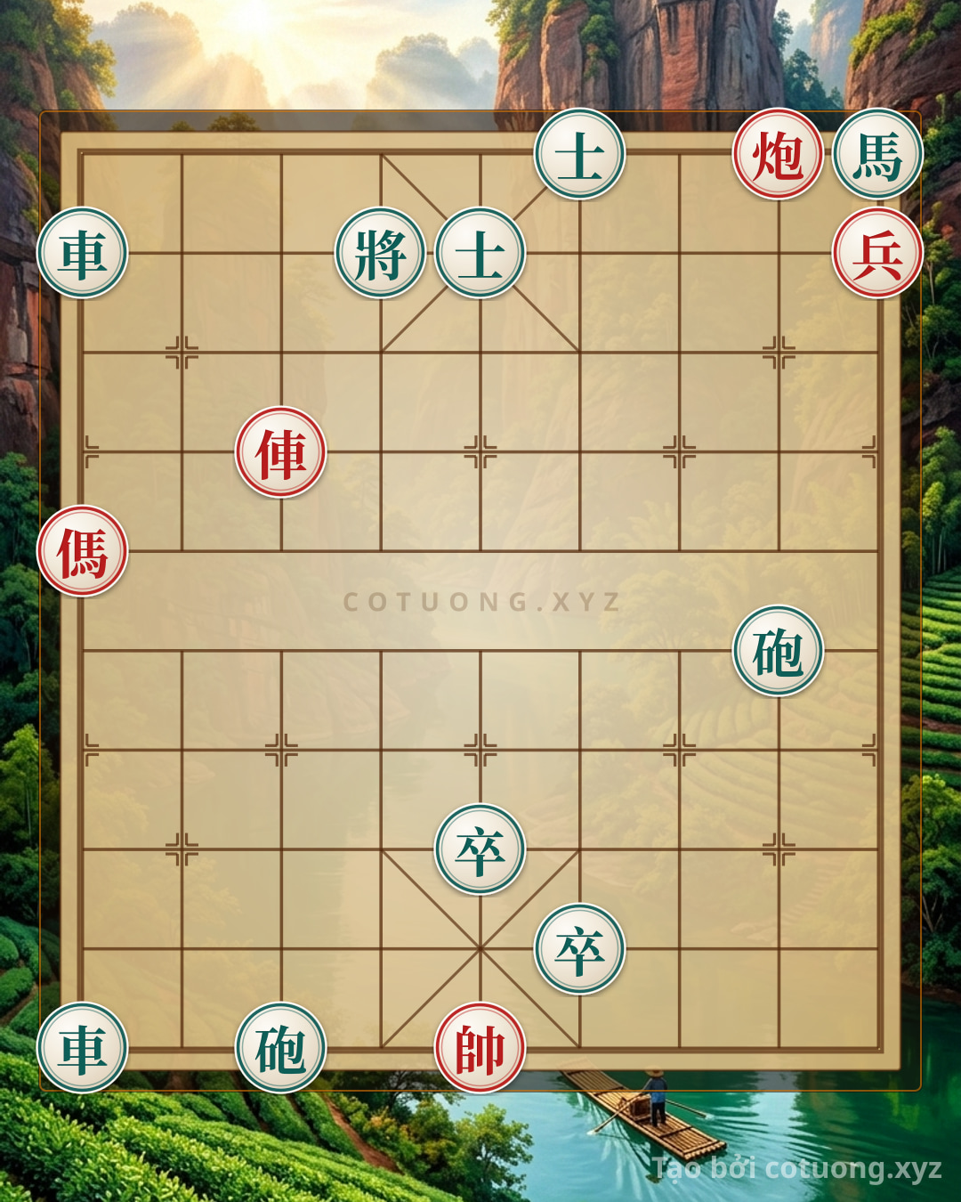 Challenge: Red General Chess: Checkmate Strategy from Rook at 7th File 7th Rank - Can you solve it?