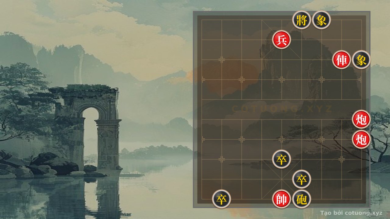 Thế cờ: Xiangqi Classic: When the Red Chariot and Black Cannons Go Mad - The Dark Secret of the Checkmate in the Heart of the Board — Cờ Tướng Online
