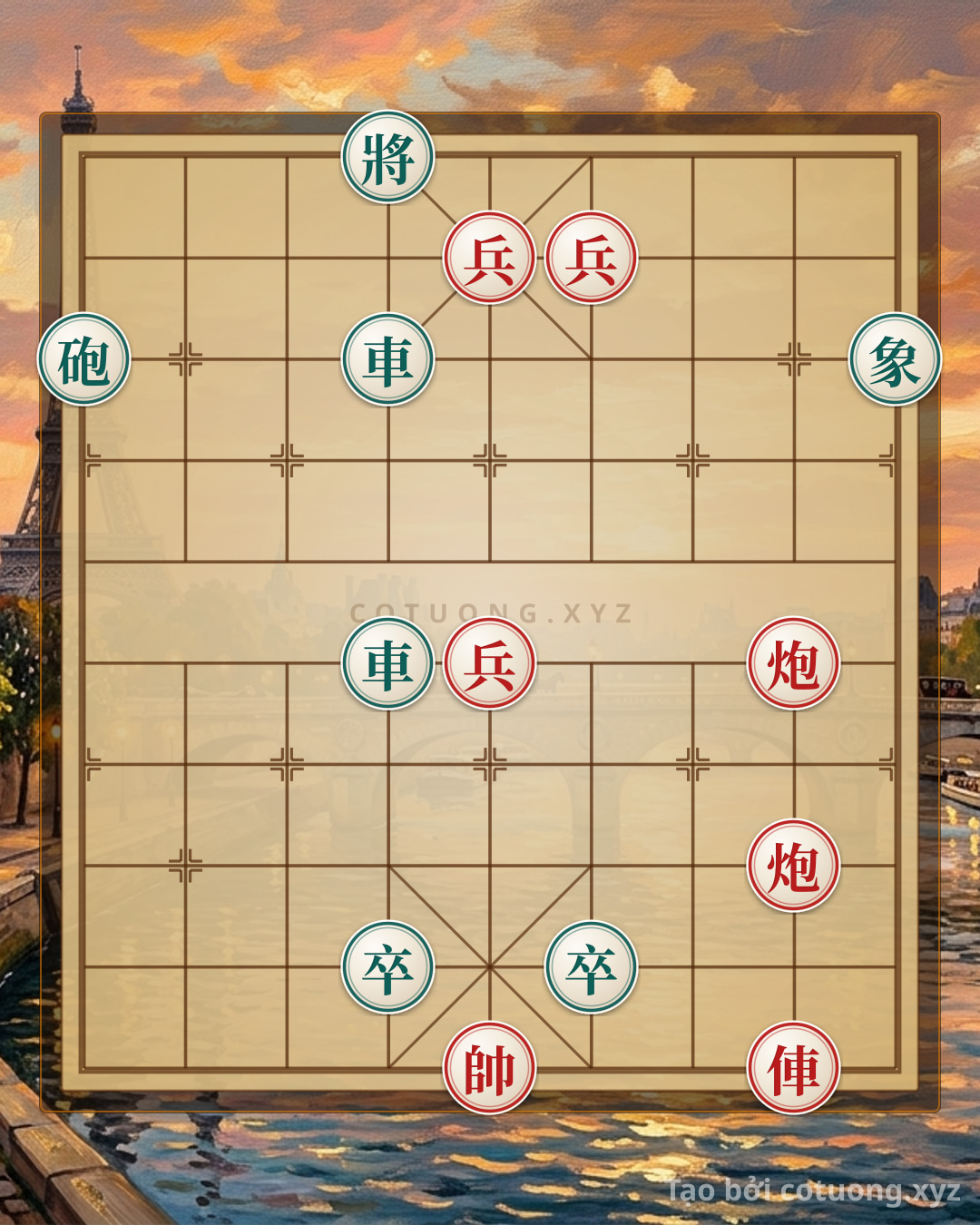 Challenge: Black General's Defensive Strategy: Red Pawn Ignites, Black Chariot Ready to Annihilate! | Level 1/10 Tactical Guide - Can you solve it?