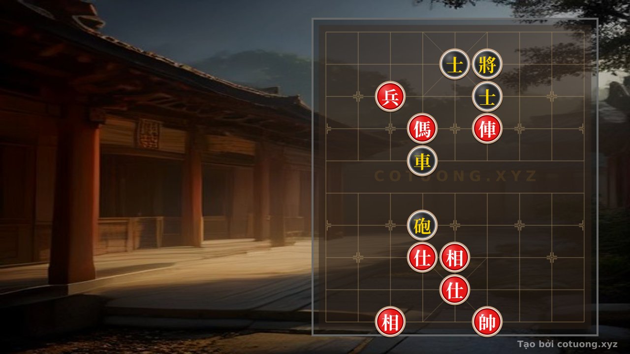 Thế cờ: Defensive Counterattack: How Black Resolves the Red Horse Threat on File 6, Rank 7 — Cờ Tướng Online