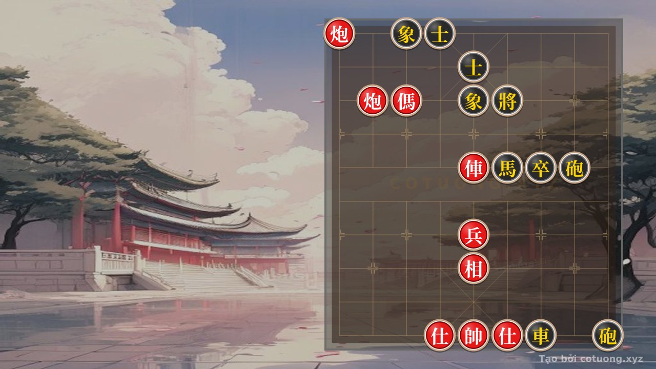 Thế cờ: Red Cannon on File 9, Rank 10: The Opening Move That Decides the Battle of the General — Cờ Tướng Online