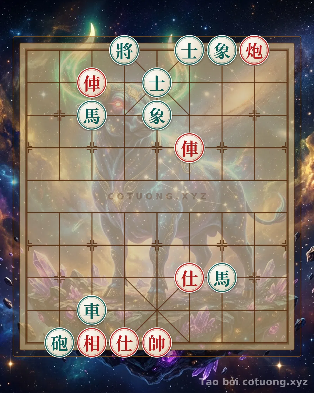 Challenge: Red's Double Horse and Double Advisor Trap: The 'Ramming Spear' Pitfall - Can you solve it?