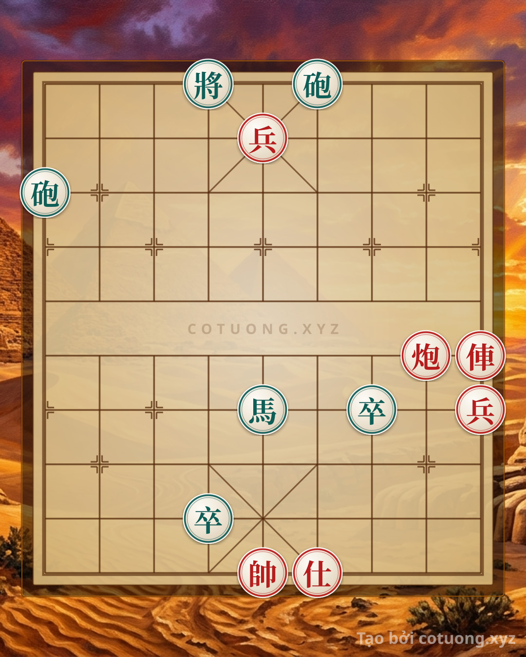 Challenge: The Mystery of the Xiangqi Position: Black General Revealed, Red Cannon Lurking - Decoding Hidden Tactics - Can you solve it?