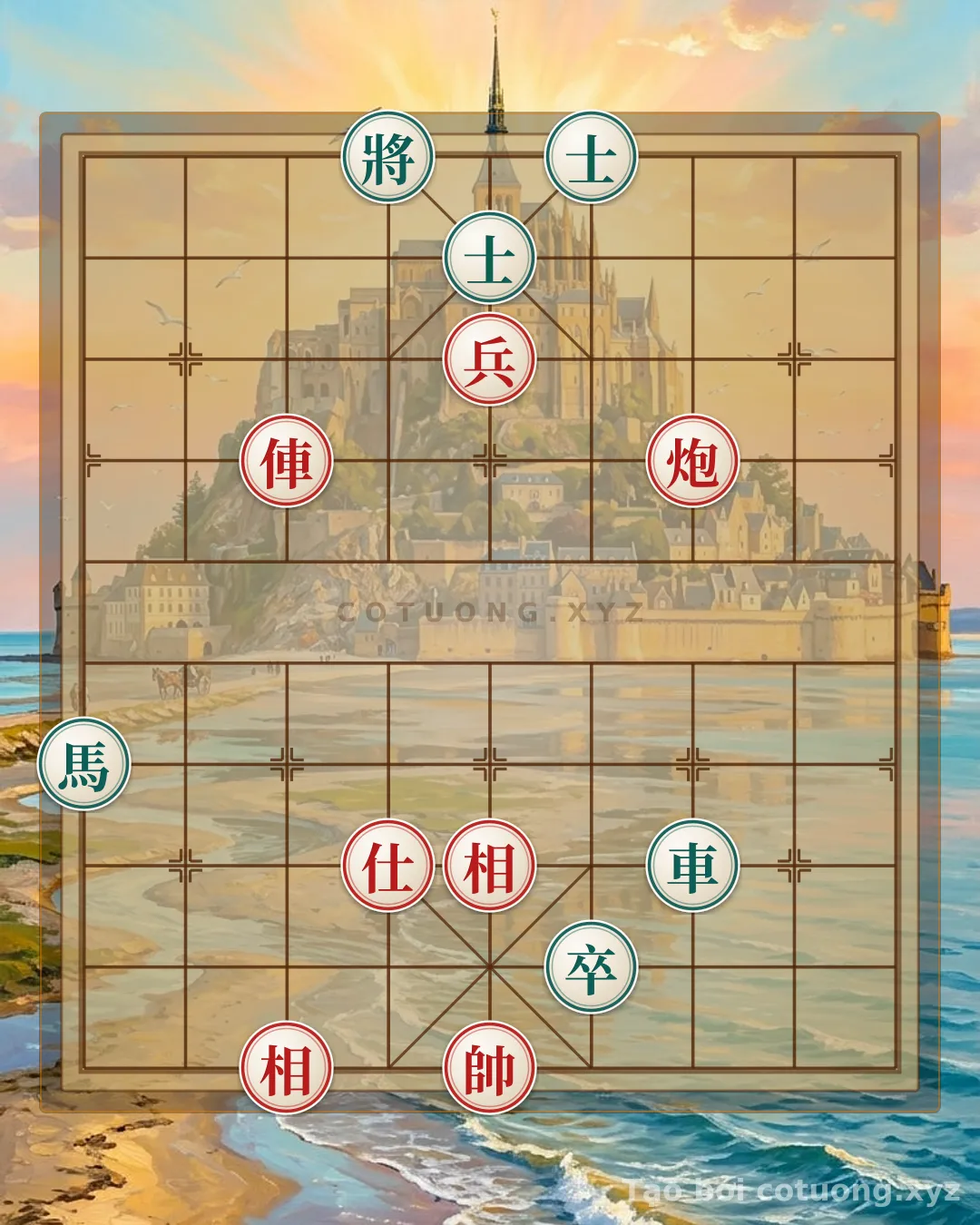 Challenge: Red General Chess: The 'Chariot Straight Rush' Strategy Dominates in the Double Horse Face-to-Face Formation - Can you solve it?
