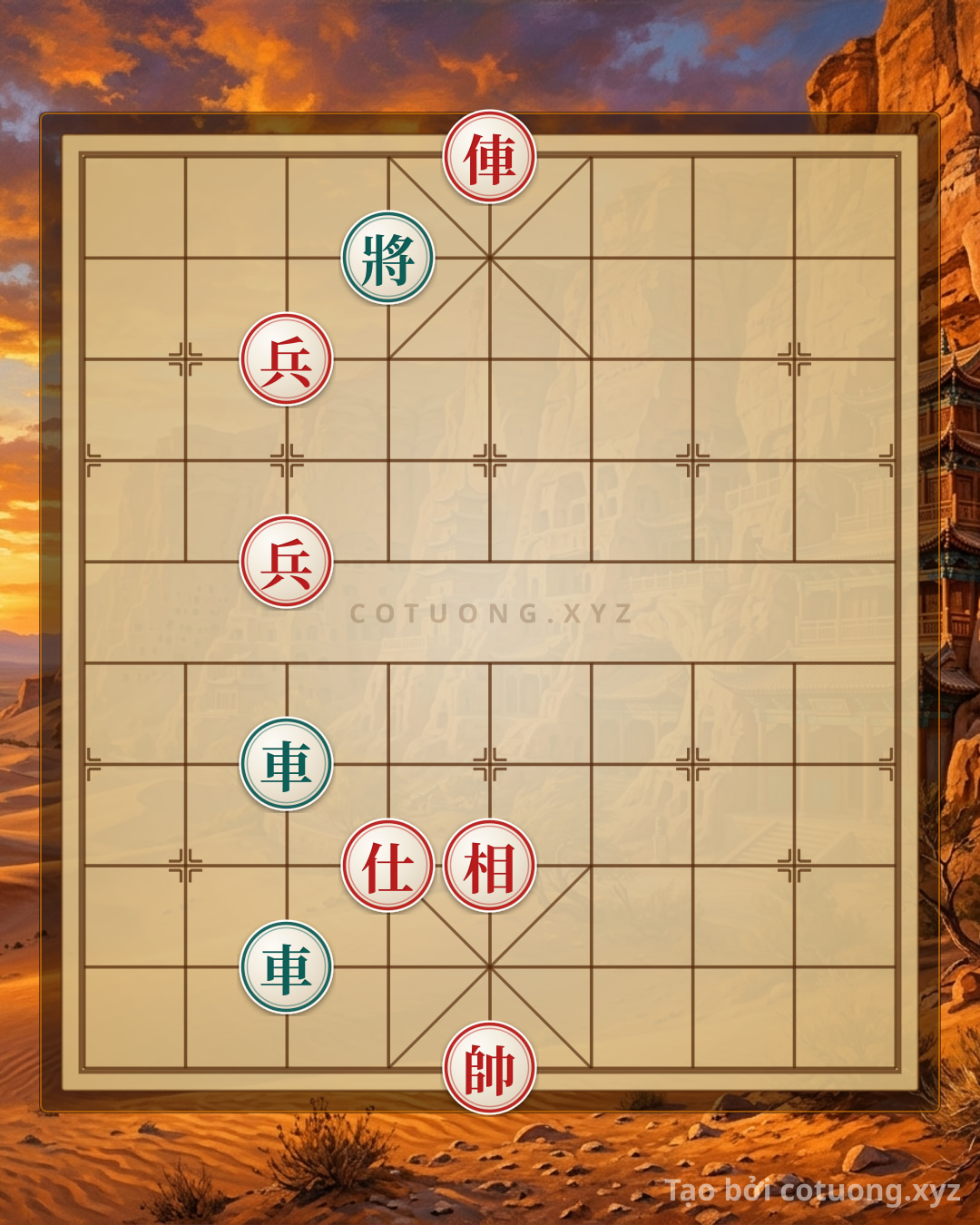 Challenge: Red General's First Move: The Rook at 5 Strikes Straight at the Black General, an Extremely Dangerous Tactical Gambit - Can you solve it?