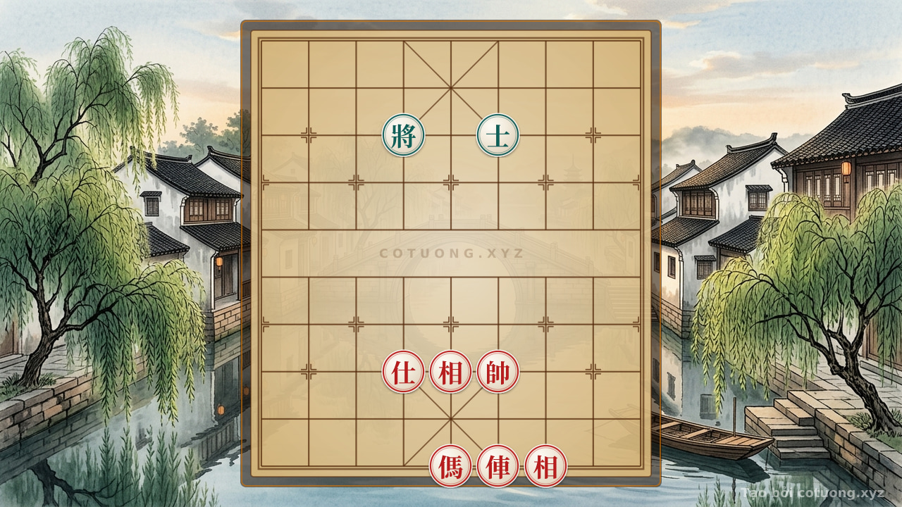 Thế cờ: Red Attacks Black with Rook on File 4: High-Speed Checkmate Strategy — Cờ Tướng Online