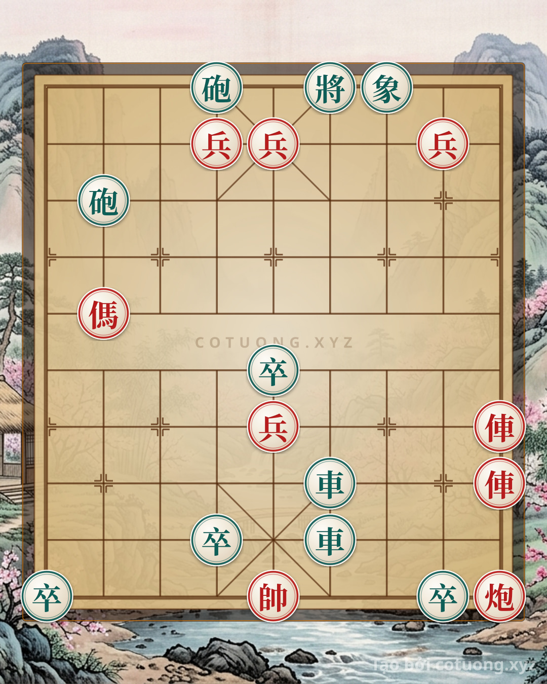 Challenge: Red General's Chess: Double Horse Legs Strategy - Counterattack and Turning Point - Can you solve it?