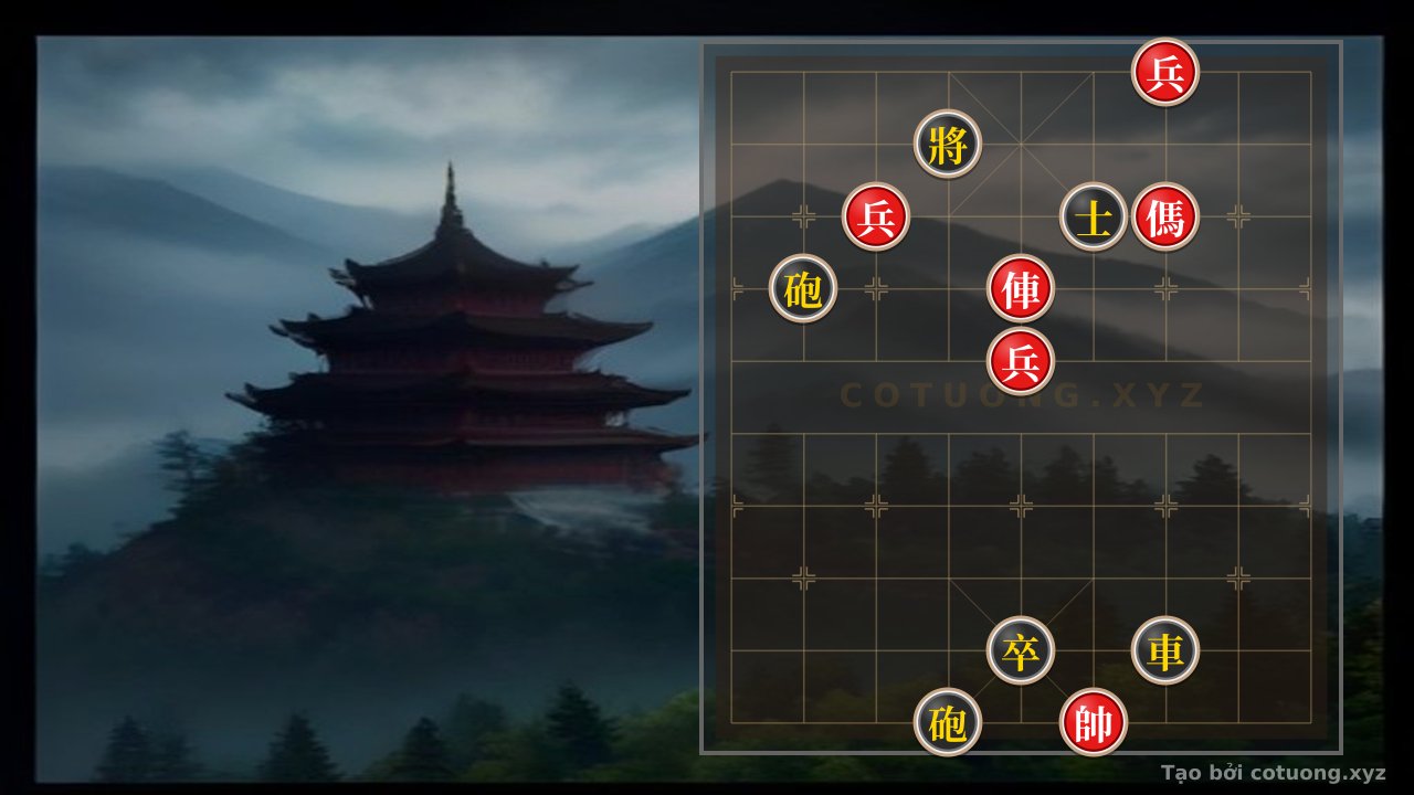 Thế cờ: Xiangqi Setup: Red Rook at 5-7 - Red's 'Rook Thrust' Strategy in the 'Empty Cannon' Formation — Cờ Tướng Online