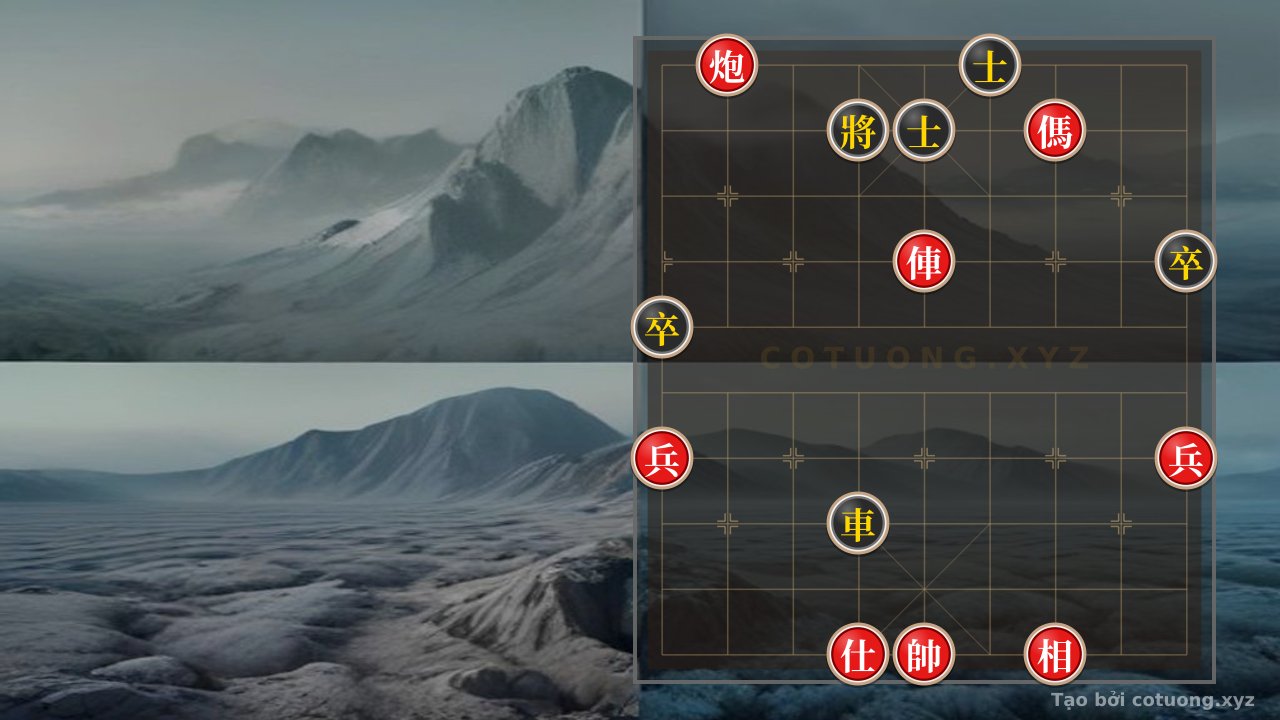 Thế cờ: Red Cannon on File 8, Rank 10: A Leap Across the Chessboard — Cờ Tướng Online