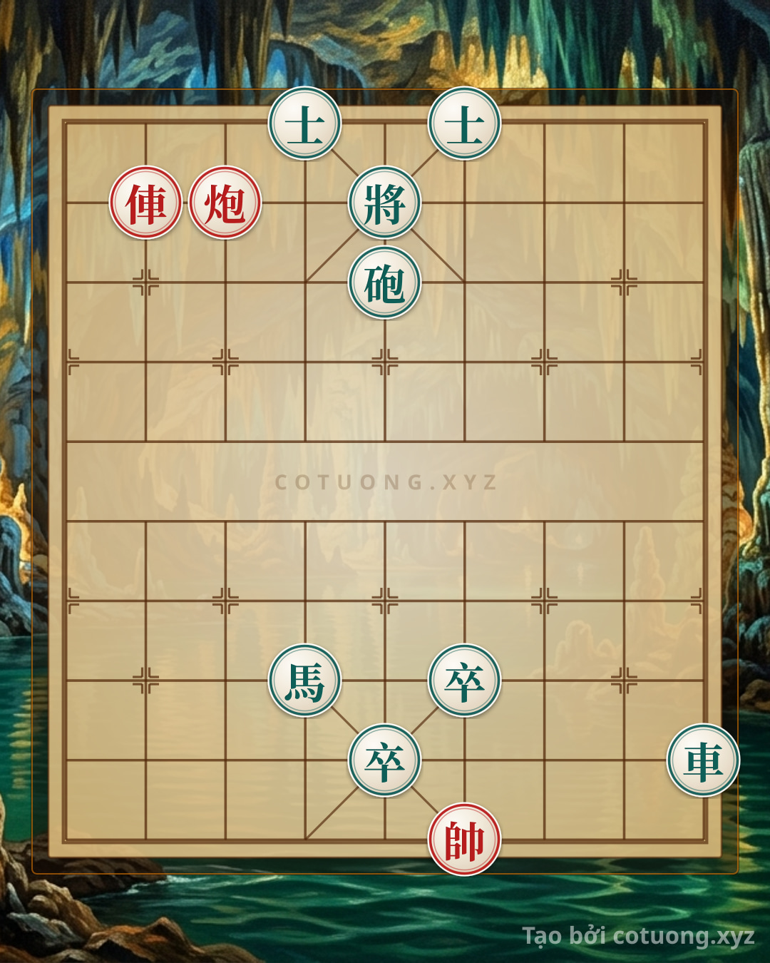 Challenge: Xiangqi: Red Cannon vs. Black Advisor - Master Tactics for Beginners - Can you solve it?
