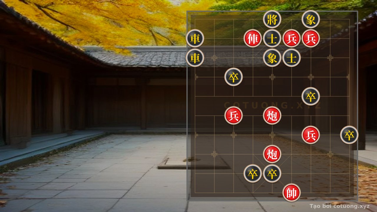 Thế cờ: Red General Chess: The Patience and Decisive Moves — Cờ Tướng Online