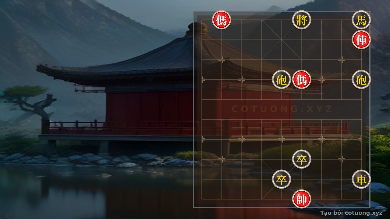Thế cờ: The Mystery of the Red Horse Formation on File 8: How Does the Red Side Break Through the Black's Defense with This Strategy? — Cờ Tướng Online