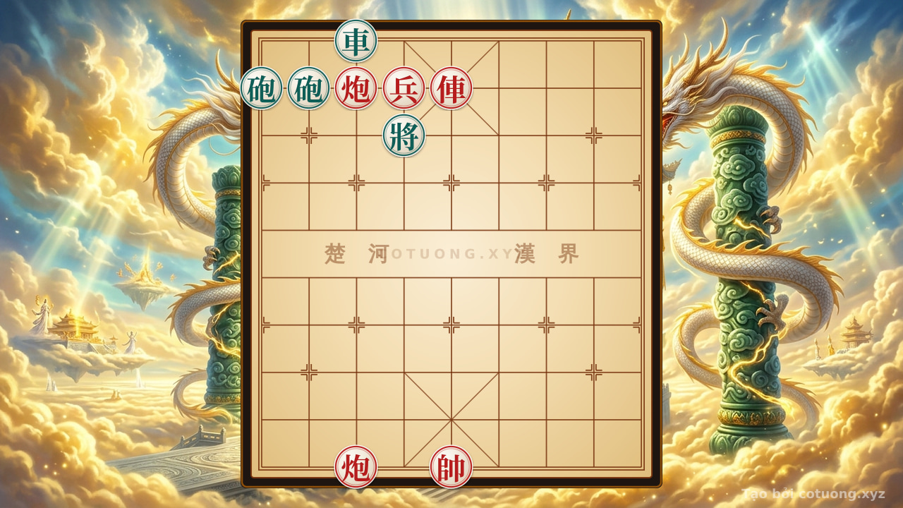 Thế cờ: Red Attacks Black: Chariot Leads 5 Tons 9, Cannon Leads 7 Retreats 1 - Xiangqi Seed Strategy — Cờ Tướng Online