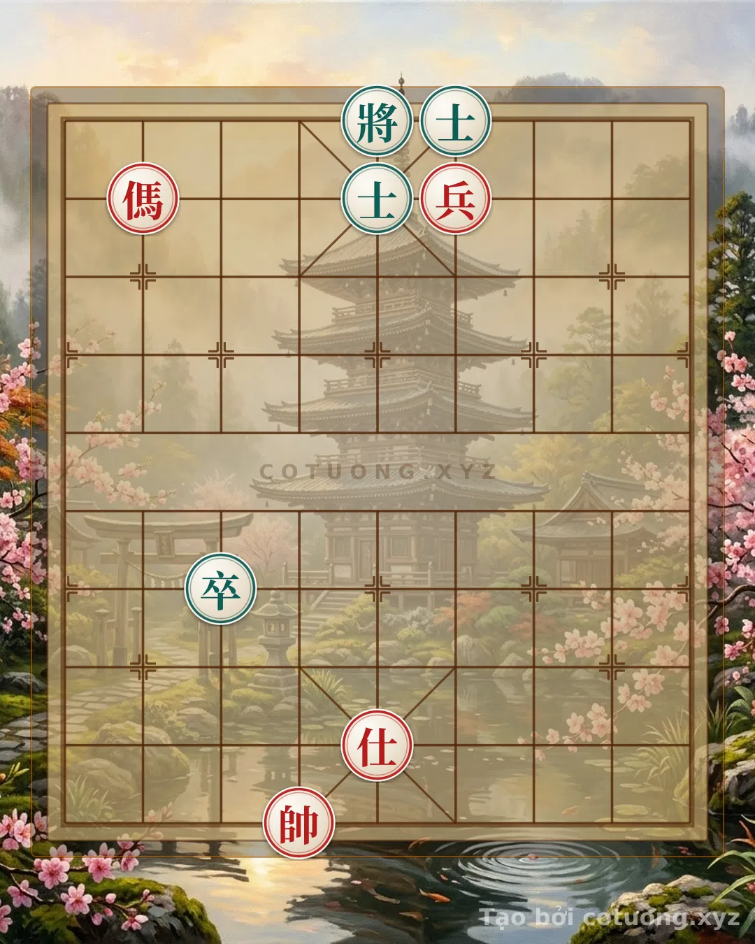 Thế cờ: The 'Horse God Slayer' Move - A 5-Move Red Turnaround Strategy in Xiangqi — Cờ Tướng Online