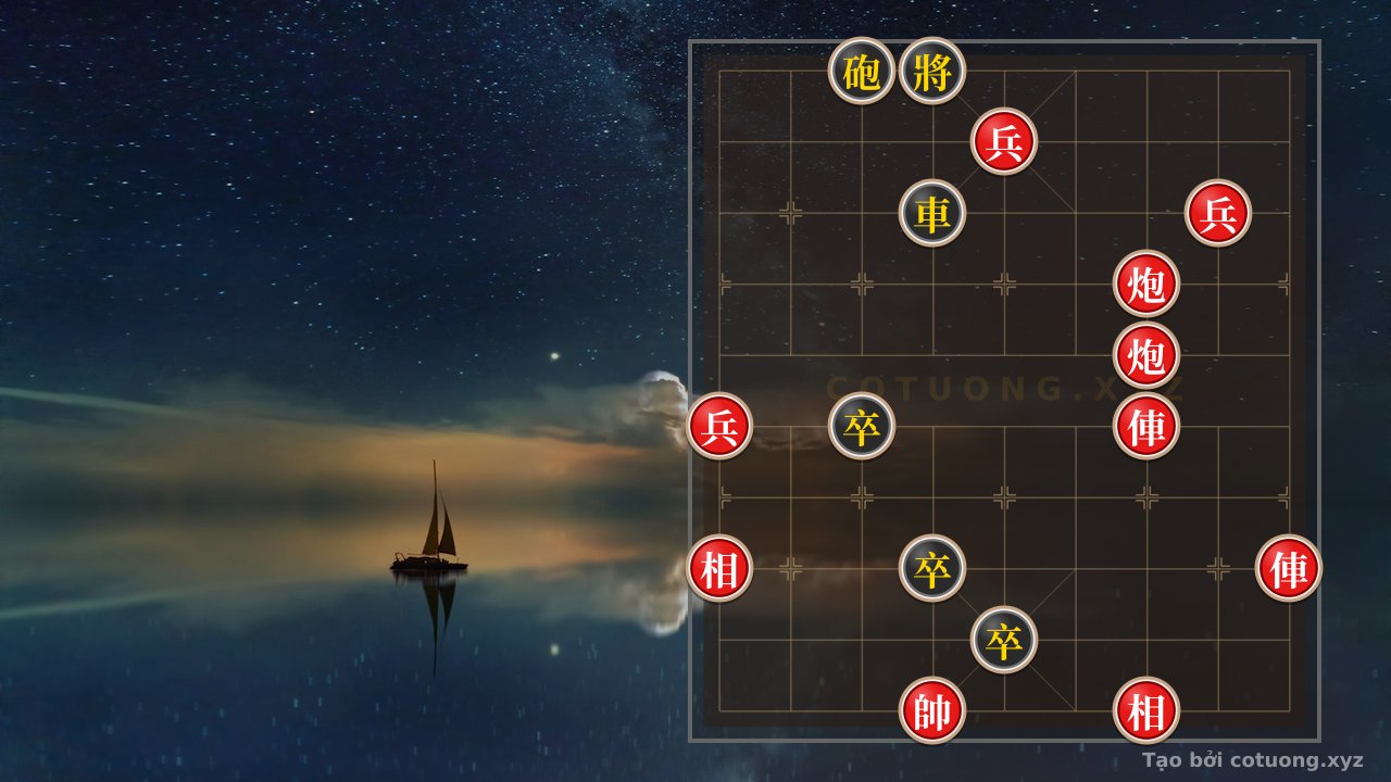 Thế cờ: Red Cannon on File 3, Rank 7: The Deadly Trap in Super Difficult Xiangqi — Cờ Tướng Online