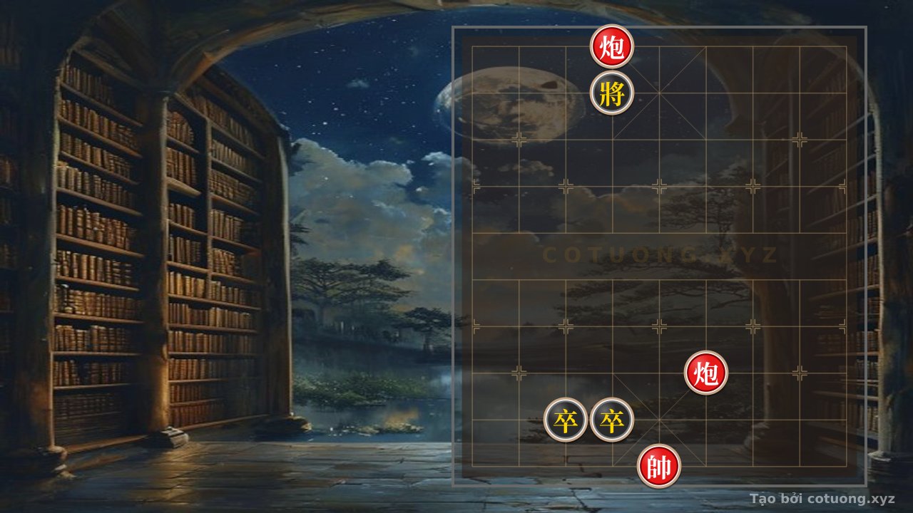 Thế cờ: The Legendary Move: When Two Red Cannons Crush Two Black Pawns in One Mystical Chess Move — Cờ Tướng Online