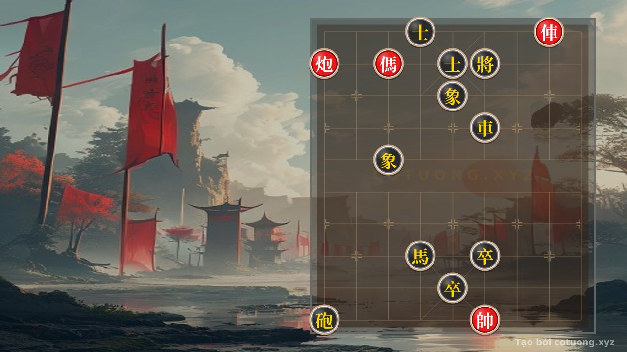 Thế cờ: Xiangqi Position: Red Chariot Alone, Black Cannon Blocked - A Lesson in Tactics and Psychology — Cờ Tướng Online