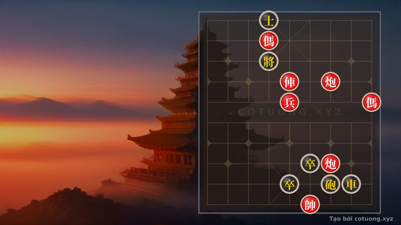 Thế cờ: Red General: The Strategy of Double Horses and Empty Cannon — Cờ Tướng Online